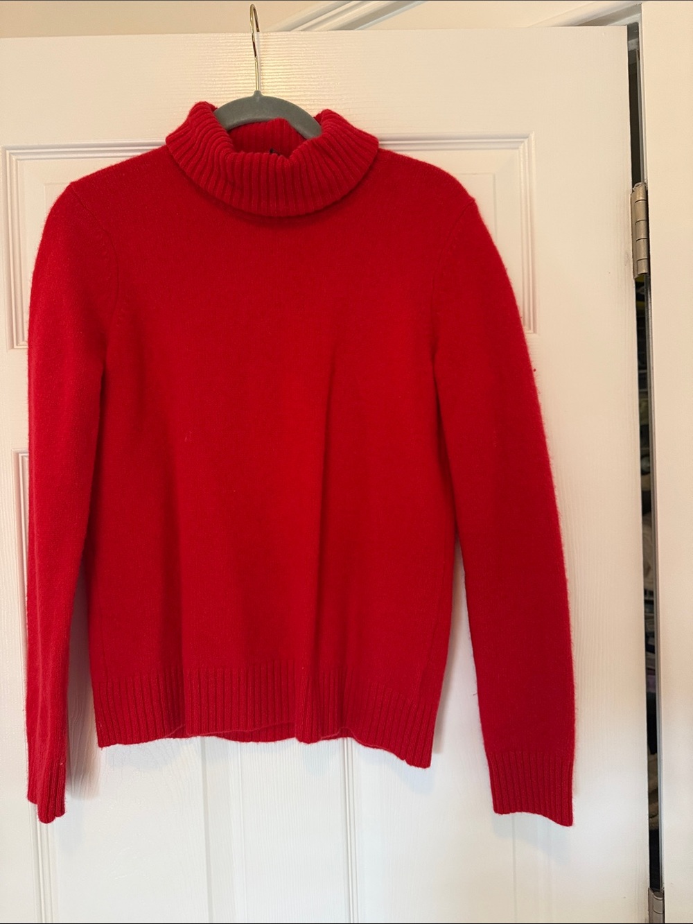 Ralph Lauren Red Ribbed Turtleneck Sweater - Women